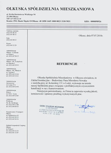Referencje